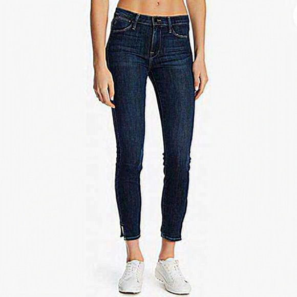 Frame Le High Skinny Side Step in Harway Jean 25 - Picture 1 of 13